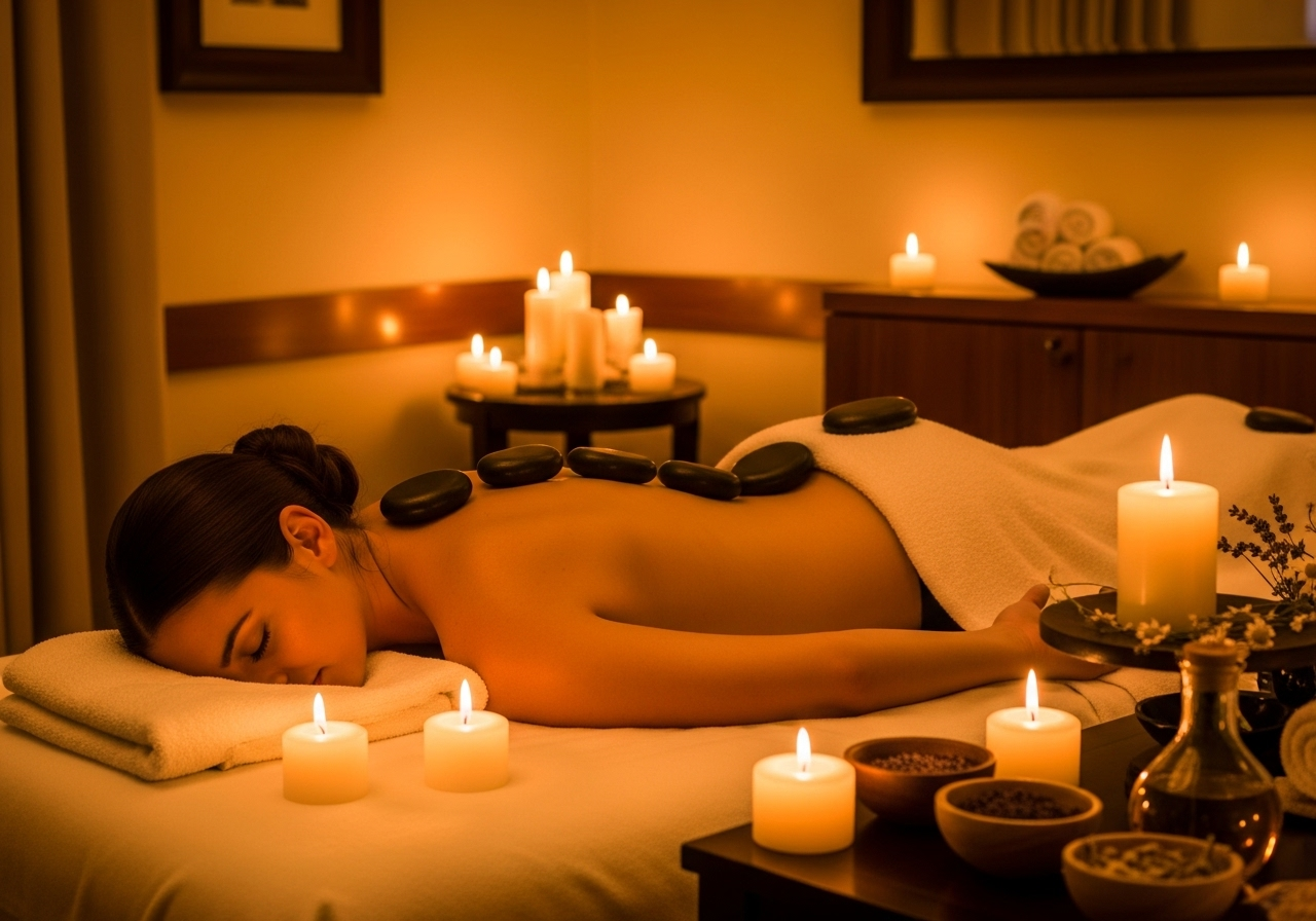 Hot Stone Massage at home Dubai - Arabian Serenity